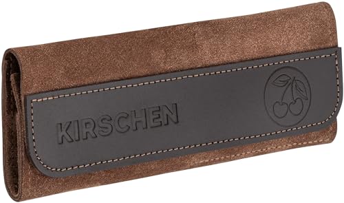 KIRSCHEN Werkzeuge 3307000 Schnitzmessersatz in Veloursleder-Tasche, 3-teilig - Kerbschnitzmesser für Anfänger & Profis von KIRSCHEN