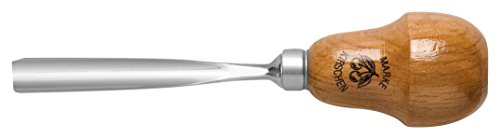 "KIRSCHEN" Werkzeuge 5606002 | Kerbschnitzbeitel mit Birnenheft Stich 6, gerade & flacher Höhlung - 2mm von KIRSCHEN