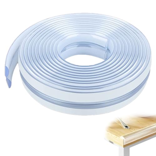 Eckenschutz Baby Selbstklebend,Glastisch Edge Corner Protection,0.1 * 0.1 * 1m,Transparent,f체r T체ren, Fenster, W채nde, K체che, Fliesen,Ecke des Tisches,St체hle von KIRVOS