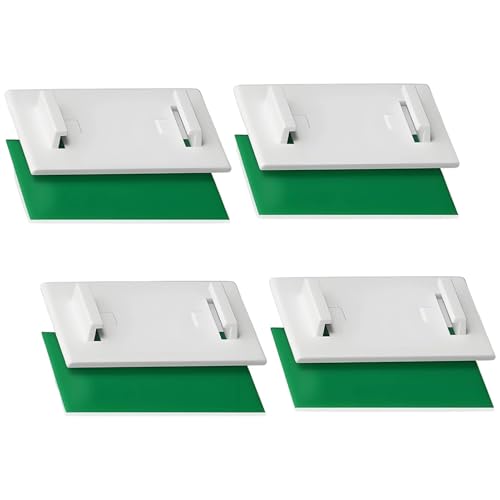 Klebstoffhalter Kurzversion – Bohrlose Befestigung für PVC-Fenster & Balkontüren – Klemmfix-kompatible Halter für Rollos & Doppelrollos – 4 Stück von KIRVOS