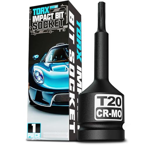 KIRXST Kraft Torx Bit Einsatz 1/2 Zoll Antriebs, T20 Torx Nuss Bit Set Steckschlüsse, für Schraubarbeiten an Autos, Motorrädern und Fahrrädern KIRXST Kraft Torx Bit Einsatz 1/2 Zoll Antriebs, T20 Torx Nuss Bit Set Steckschlüsse, für Schraubarbeiten an Autos, Motorrädern und Fahrrädern von KIRXST