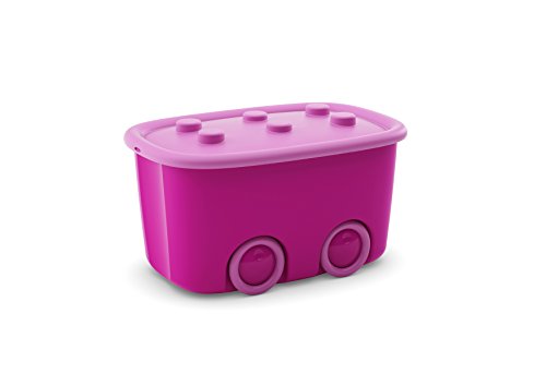 Kis Alto L Aufbewahrungsbox Funny Box 46 Liter in violett-rosa, Plastik, 58x38.5x32 cm , 1 Stück von Keter