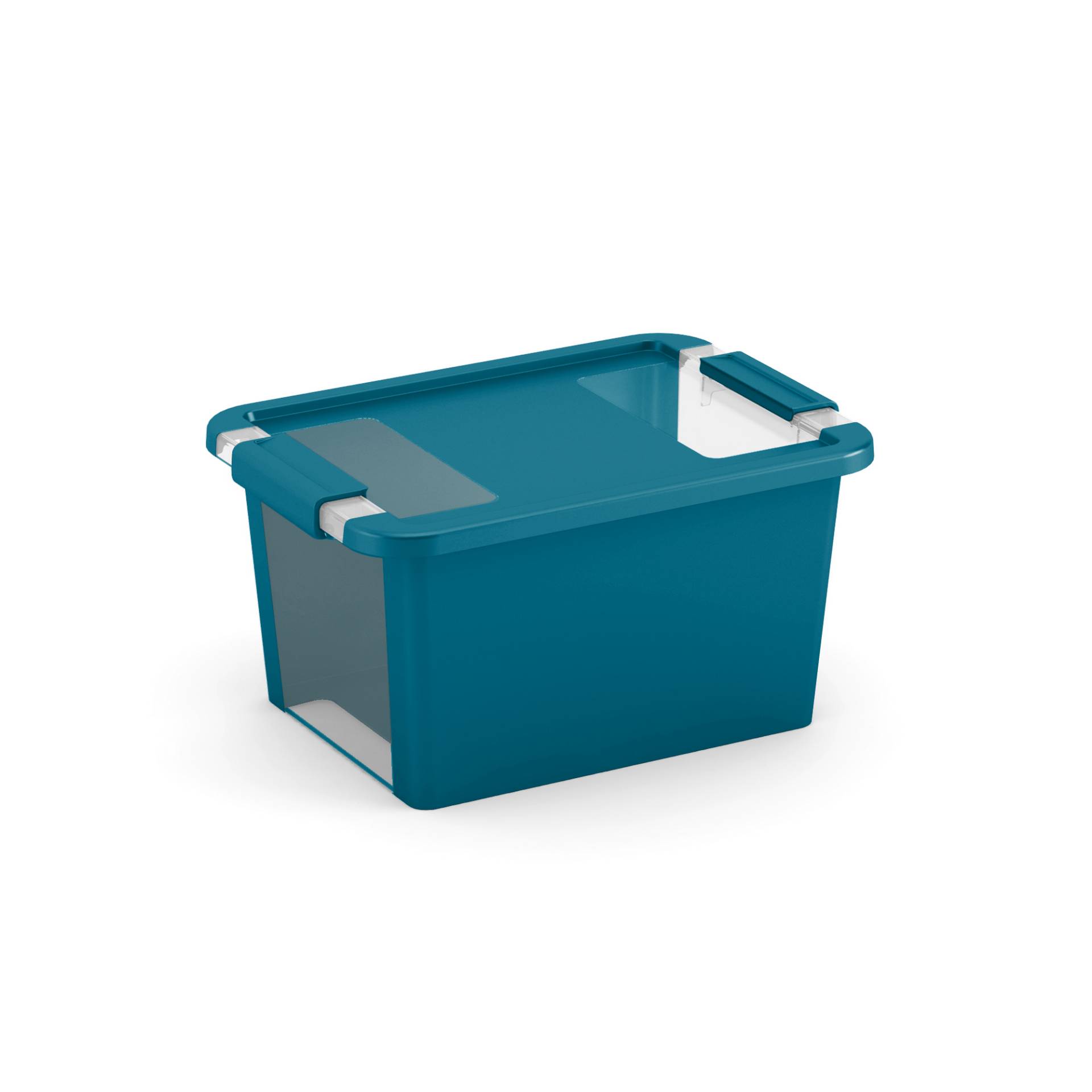 KIS Aufbewahrungsbox 'BI Box S' petrol / transparent 11 l 36,5 x 26 x 19 cm von Kis