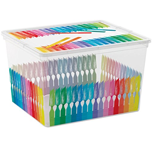 KIS Aufbewahrungsbox C Box Style Cube Colours Arty 27 Liter, Plastik, Mehrfarbig, 40x34x25 cm von KIS