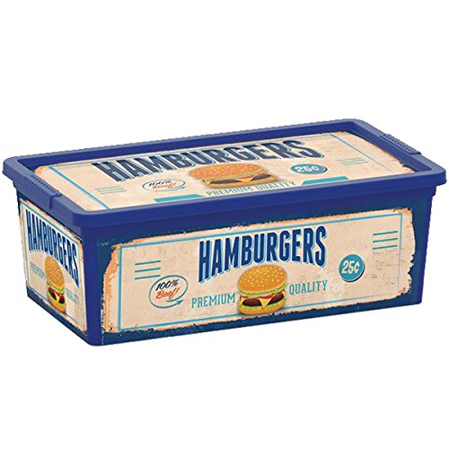 Kis Aufbewahrungsbox C Box Style Vintage Fast Food 6 Liter, Plastik, Mehrfarbig, 33.5x19x12 cm von KIS