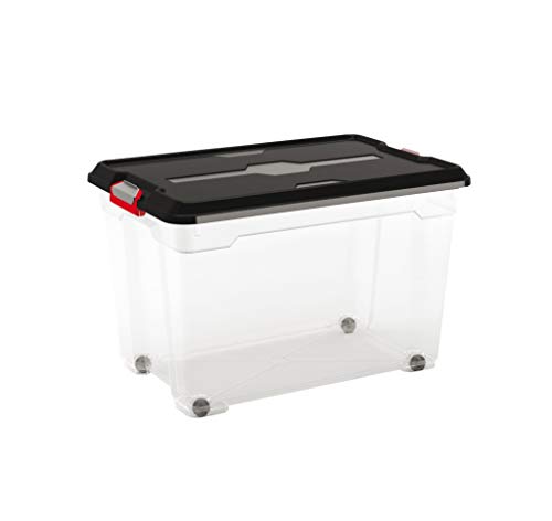 KIS Aufbewahrungsbox Moover Box Xl transparent/schwarz von KIS