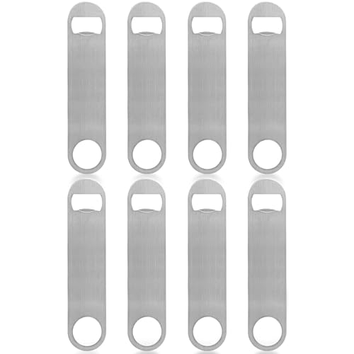 KISEER Robuster flacher Flaschenöffner aus Edelstahl, 8 Stück, Bierflaschenöffner für Küche, Bar oder Restaurant KISEER Robuster flacher Flaschenöffner aus Edelstahl, 8 Stück, Bierflaschenöffner für Küche, Bar oder Restaurant von KISEER