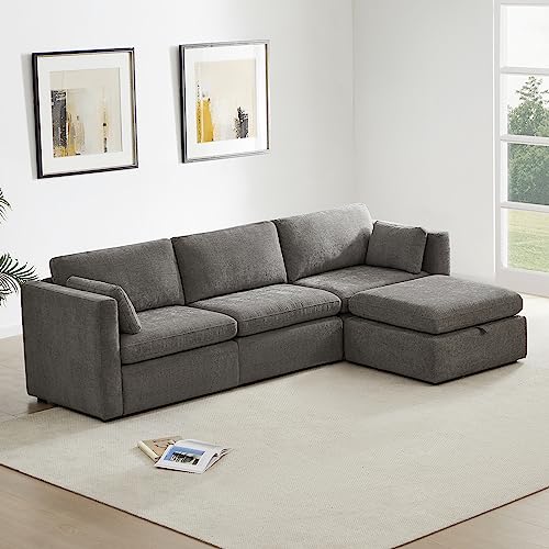 Kislot Oversized Modular Sectional Fabric Sofa Set, FSC Certified Extra Large L Shaped Couch Reversible Chaise Modular Sectional Couch, 112 inch Width,4 Seat Modular Sofa with Storage Ottoman Kislot Oversized Modular Sectional Fabric Sofa Set, FSC Certified Extra Large L Shaped Couch Reversible Chaise Modular Sectional Couch, 112 inch Width,4 Seat Modular Sofa with Storage Ottoman von KISLOT