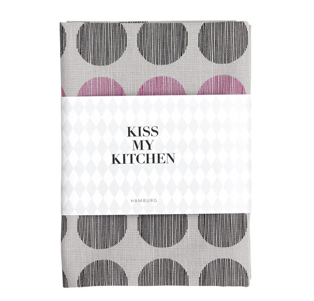 KISS MY KITCHEN Handtuch Kiss my Kitchen Geschirrtuch Dots, Leinen, Baumwolle von KISS MY KITCHEN