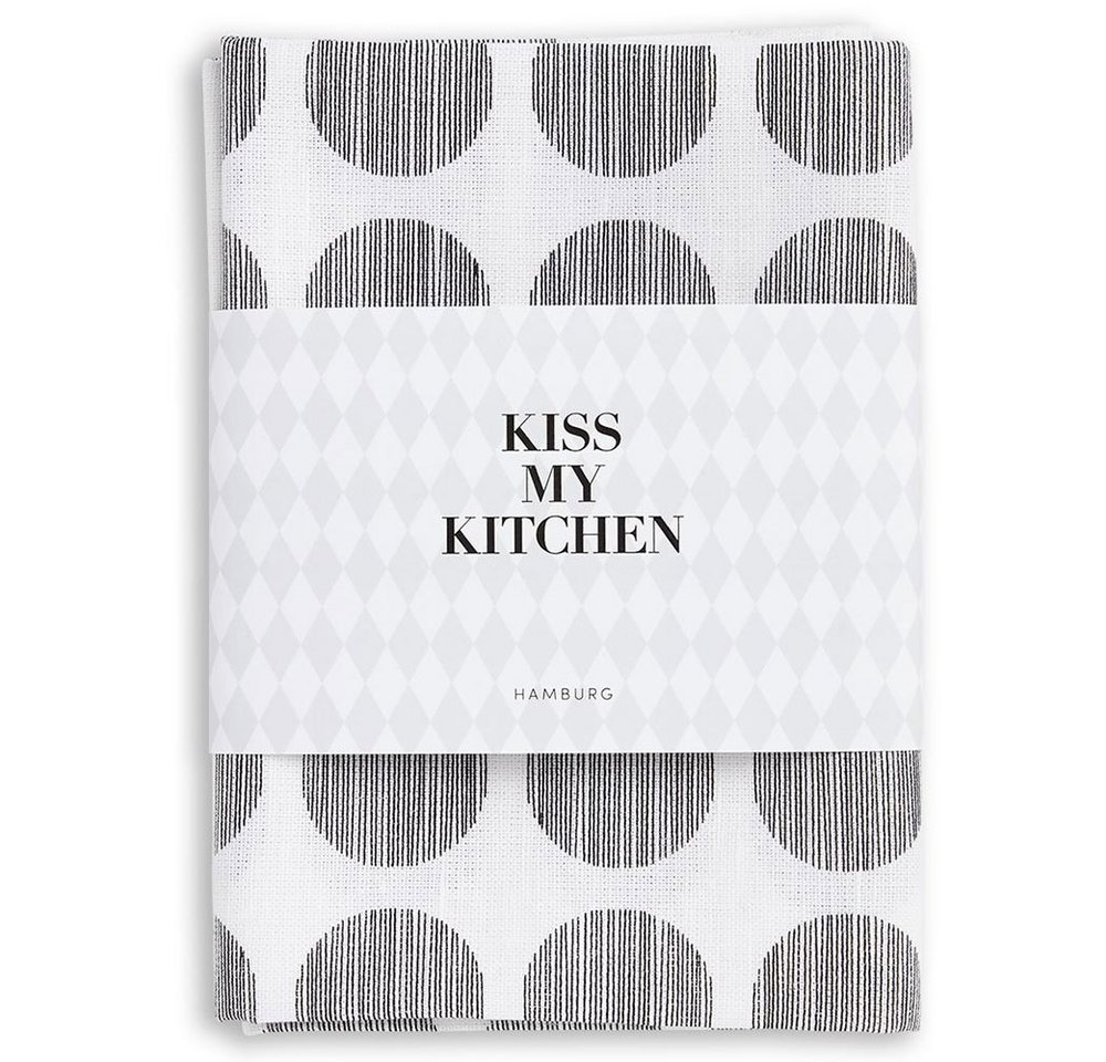 KISS MY KITCHEN Handtuch Kiss my Kitchen Geschirrtuch Dots, Leinen, Baumwolle von KISS MY KITCHEN