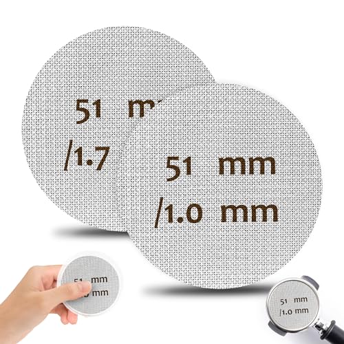 KISSPAT Puck Screen 51mm Mellbree 2 Stück Gesinterte Kaffeefilter für Espresso Siebträger Zubehör Edelstahl 316 Wiederverwendbar Rostfrei mit Acryl Aufbewahrungsbox KISSPAT Puck Screen 51mm Mellbree 2 Stück Gesinterte Kaffeefilter für Espresso Siebträger Zubehör Edelstahl 316 Wiederverwendbar Rostfrei mit Acryl Aufbewahrungsbox von KISSPAT