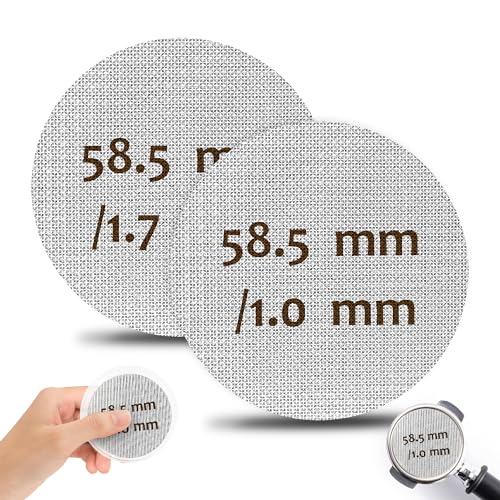 KISSPAT Puck Screen 58.5mm Mellbree 2 Stück Gesinterte Kaffeefilter für Espresso Siebträger Zubehör Edelstahl 316 Wiederverwendbar Rostfrei mit Acryl Aufbewahrungsbox KISSPAT Puck Screen 58.5mm Mellbree 2 Stück Gesinterte Kaffeefilter für Espresso Siebträger Zubehör Edelstahl 316 Wiederverwendbar Rostfrei mit Acryl Aufbewahrungsbox von KISSPAT