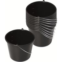 Kistenberg - Baueimer 12 l 10er Set Mörteleimer Eimer Maurereimer Putzeimer von KISTENBERG