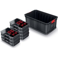 Kistenberg - Sortimentskasten-Set modular solution 20R mit 7 Organizer von KISTENBERG