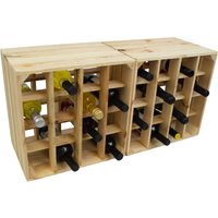Kistenkolli Altes Land - 2er Set Weinregal '16er' Natur von KISTENKOLLI ALTES LAND