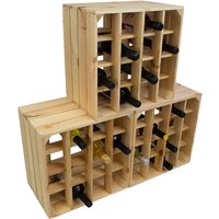3er Set Weinregal '16er' Natur 3er Set Weinregal '16er' Natur von KISTENKOLLI ALTES LAND