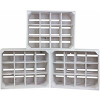 Kistenkolli Altes Land - 3er set Flaschenregal Henry 12er weiss von KISTENKOLLI ALTES LAND