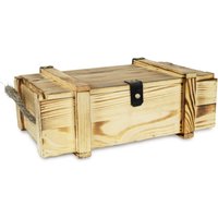 Kistenkolli Altes Land - Weinkisten 2er geflammt inkl. Holzwolle Dekokiste Hochzeitskiste Weinkiste - Geflammt von KISTENKOLLI ALTES LAND