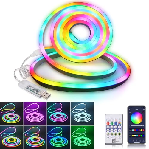 5V WS2812B RGB USB Neon LED Streifen, 33 LEDs/m IP67 wasserdichte Neon Led strip mit 24-Tasten IR Bluetooth Musik Controller für TV, DIY, Raum und Außendekoration Dekoration. 5V WS2812B RGB USB Neon LED Streifen, 33 LEDs/m IP67 wasserdichte Neon Led strip mit 24-Tasten IR Bluetooth Musik Controller für TV, DIY, Raum und Außendekoration Dekoration. von KISUFU