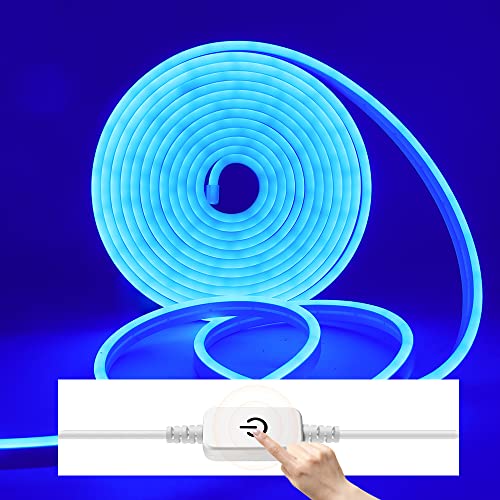 KISUFU 12V Dimmable Neon LED Strip 2m,120LED/m LED Strip, Waterproof Diffusion,Neon Flex Silicone LED Light Strip Tube for Outdoor, Indoor,Home, Kitchen,DIY Decoration von KISUFU
