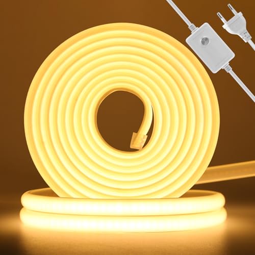 230V COB LED Streifen Neon Strip Light, 288leds/m Dimmbar 50cm Schnittbar IP67 Wasserdicht 220V Flex Lichtband LED Schlauch für DIY TV, Küche, Wohnzimmer, Außendekoration 230V COB LED Streifen Neon Strip Light, 288leds/m Dimmbar 50cm Schnittbar IP67 Wasserdicht 220V Flex Lichtband LED Schlauch für DIY TV, Küche, Wohnzimmer, Außendekoration von KISUFU