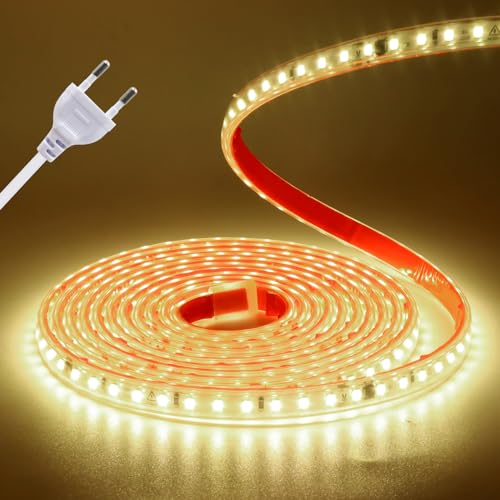 220V LED Strip Light, 2835 SMD 120 LEDs/m Power Free IP65 Waterproof 10cm Cuttable Self-Adhesive LED Strip for Bedroom, Kitchen Outdoor Party DIY Decoration 220V LED Strip Light, 2835 SMD 120 LEDs/m Power Free IP65 Waterproof 10cm Cuttable Self-Adhesive LED Strip for Bedroom, Kitchen Outdoor Party DIY Decoration von KISUFU