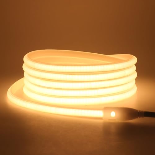 KISUFU 230V COB LED Streifen, 288leds/m Wasserdicht IP65 AC 220V Flexible 50cm Schneidbar LED Band Neon Strip Light für DIY Innenbeleuchtung, Zimmer und Außen Dekoration. KISUFU 230V COB LED Streifen, 288leds/m Wasserdicht IP65 AC 220V Flexible 50cm Schneidbar LED Band Neon Strip Light für DIY Innenbeleuchtung, Zimmer und Außen Dekoration. von KISUFU
