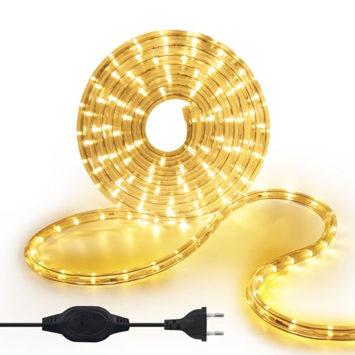 KISUFU 8M LED Strip Rope Lights,220V LED Lichtschlauch Außen,240 LEDs/m Indoor Warmweiß LED Fairy Lights for Garden Decoration,Outdoor LED Lichter Wasserdicht LED Tube KISUFU 8M LED Strip Rope Lights,220V LED Lichtschlauch Außen,240 LEDs/m Indoor Warmweiß LED Fairy Lights for Garden Decoration,Outdoor LED Lichter Wasserdicht LED Tube von KISUFU