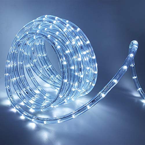 KISUFU 9M LED Strip Rope Lights,220V LED Lichtschlauch Außen,240 LEDs/m Indoor Warmweiß LED Fairy Lights for Garden Decoration,Outdoor LED Lichter Wasserdicht LED Tube von KISUFU