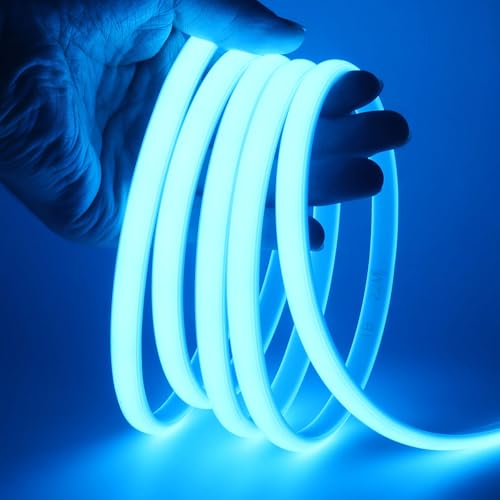 KISUFU COB LED Streifen 230V, 288 LEDs/m IP67 Wasserdicht Super Hell 50cm Cuttable 220V Flexibler Neon LED Strip Light für Aussenbereich Schlafzimmer Küche DIY Beleuchtung Deko. von KISUFU