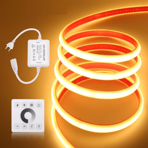 KISUFU COB LED Strip IP67 Waterproof 220V 230V 240 LEDs/m Double-sided Tape Dimmable Neon LED Light Strip with Touch panel RF 750W dimmer for DIY Lighting and Home Decoration. KISUFU COB LED Strip IP67 Waterproof 220V 230V 240 LEDs/m Double-sided Tape Dimmable Neon LED Light Strip with Touch panel RF 750W dimmer for DIY Lighting and Home Decoration. von KISUFU