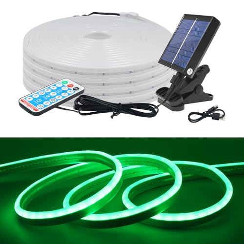 KISUFU Outdoor Solar Powered 12V Neon LED Strip, 2835 120 LEDs/m IP67 Waterproof Solar LED Strip Lights With 1.2W USB Clip Solar Controller for Garden, Home, Holiday, Patio, Party DIY Decoration. KISUFU Outdoor Solar Powered 12V Neon LED Strip, 2835 120 LEDs/m IP67 Waterproof Solar LED Strip Lights With 1.2W USB Clip Solar Controller for Garden, Home, Holiday, Patio, Party DIY Decoration. von KISUFU