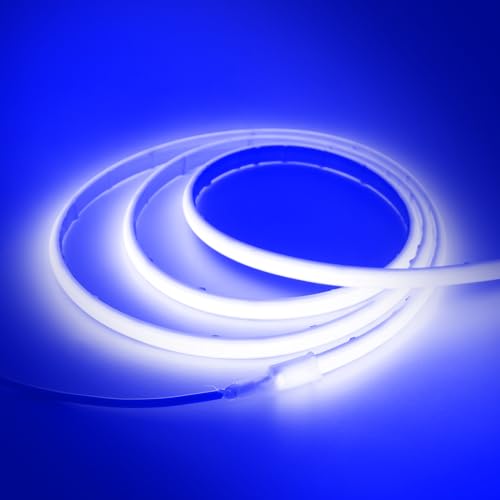 KISUFU Selbstklebend 12V COB, IP68 Wasserdicht 320 LEDs/m Flexibles LED Streifen, 2 PIN Neon LED Strip für nnen und außen Heim Deko Led Beleuchtung.（sin adaptador de alimentación） von KISUFU