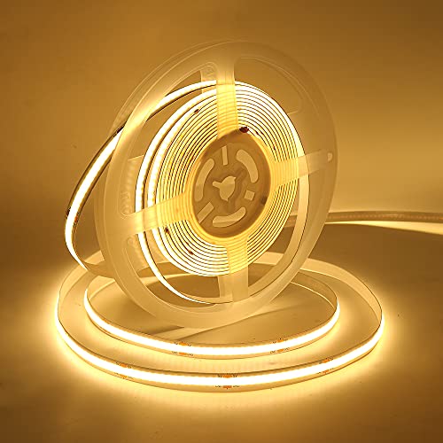 KISUFU USB 5V LED Strip, 320 LEDs/m Flexible COB LED Strip Lights TV Backlight, Flexible Underfloor Light Touch Dimmer Light Strip for Kitchen, Bedroom, Home DIY Lighting. von KISUFU