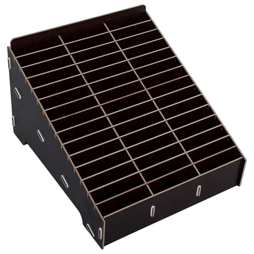 KITANDOVE 1 Satz Mobile Phone Storage Box aus Holz mit Fächern Kreativer Organizer für Klassenzimmer und Besprechungsräume Effiziente Aufbewahrung und Stilvolles Design von KITANDOVE