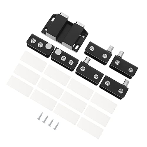 KITANDOVE 1 Satz Selbstöffnende Glastürscharniere für Badschrank und Vitrinentüren Robuste Türbeschläge mit Automatischer Öffnungsfunktion für Möbel und Schränke von KITANDOVE