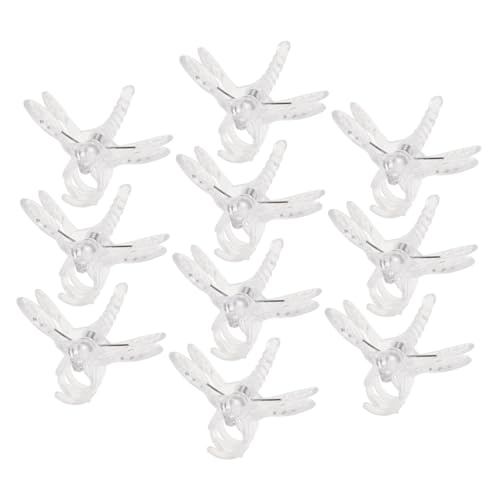 KITANDOVE 10Stücke Orchideen Clips Transparente Pflanzenstützklemmen für Orchideen Langlebig und Schonend für Gemüse und Blumenpflege von KITANDOVE