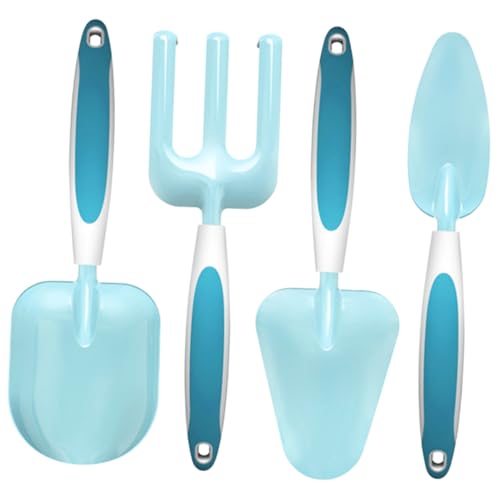 KITANDOVE 1Satz Gartenspielzeug Set für Teiliges Metallgartenwerkzeug Set Rechen und Handlich für Gartenarbeit im Freien für Kleine von KITANDOVE