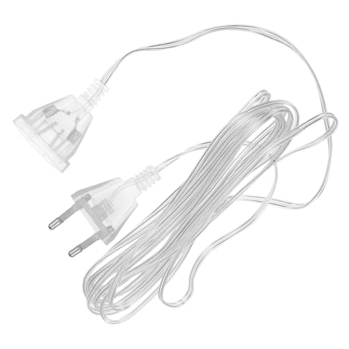 KITANDOVE 2Stücke LED Verlängerungskabel für Lichterkette Eu Stecker Flexibles Partylicht Zubehör Geeignet für Innen und Außenbereich Romantische von KITANDOVE
