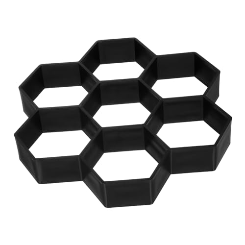 KITANDOVE 3 Stück Weg Oaving Form DIY Bodenform Gehweg Fertiger Terrassenformen Fliesenformen Sechseck Betonform Beton Gehweg Formen Zement Bodenfliesen Form Gartenpflaster Form von KITANDOVE
