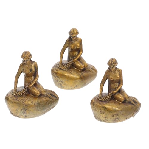 KITANDOVE 3er Satz Mini Meerjungfrau Statuen Harz Garten Figuren Schreibtisch Deko Ornament Terrarium Zubehör Miniatur Klein Ebene Skulptur KITANDOVE 3er Satz Mini Meerjungfrau Statuen Harz Garten Figuren Schreibtisch Deko Ornament Terrarium Zubehör Miniatur Klein Ebene Skulptur von KITANDOVE