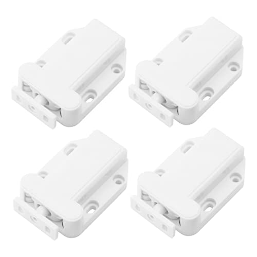 KITANDOVE 4 Stück Mini-riegel Automatischer Federverschluss Mini-touch-verschluss Für Schränke Schrankverschluss Türverschluss von KITANDOVE