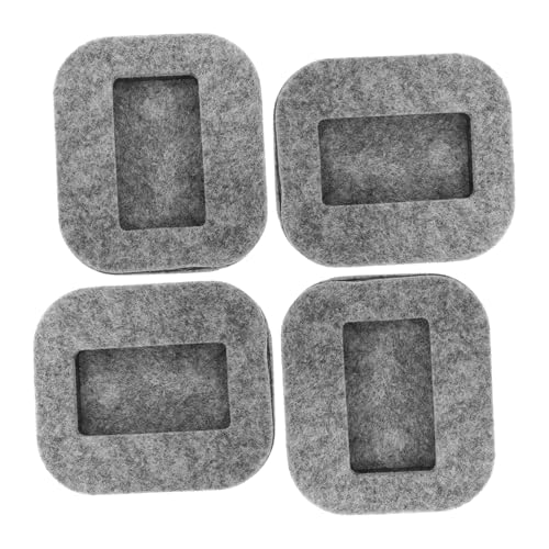 KITANDOVE 4 Stück Rollenpolster Stuhlfußpolster Untersetzer Lenkrollen Gummi Möbelfüße Tassenmöbelschutz Stuhlfüße Stuhlstopper Für Hartholzböden Radstopper Dunkelgrauer Filz KITANDOVE 4 Stück Rollenpolster Stuhlfußpolster Untersetzer Lenkrollen Gummi Möbelfüße Tassenmöbelschutz Stuhlfüße Stuhlstopper Für Hartholzböden Radstopper Dunkelgrauer Filz von KITANDOVE