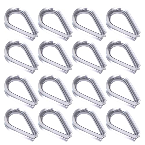 KITANDOVE 50 Stück Kauschen Rostfreier Stahl Drahtseilschlaufe Triangular Protection Ring für Kabel für Reparatur und Sicherung Verschiedenen Industrien KITANDOVE 50 Stück Kauschen Rostfreier Stahl Drahtseilschlaufe Triangular Protection Ring für Kabel für Reparatur und Sicherung Verschiedenen Industrien von KITANDOVE