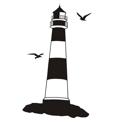 KITANDOVE Wandaufkleber Leuchtturm Abnehmbarer Pvc Wandtattoo Selbstklebender Aufkleber Für Wanddekoration Im Zimmer Oder Büro von KITANDOVE