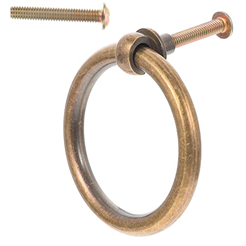 KITANDOVE Antiker Messing Ringgriff für Schrank Kommode und Schlafzimmer Robuste Langlebige Möbelbeschläge für Küchen und Wohnmöbel KITANDOVE Antiker Messing Ringgriff für Schrank Kommode und Schlafzimmer Robuste Langlebige Möbelbeschläge für Küchen und Wohnmöbel von KITANDOVE
