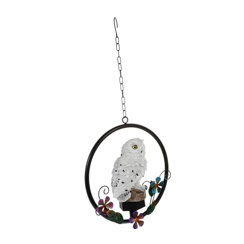 KITANDOVE Elegante Eulenförmige Solarlampe Dekoratives Gartenlicht Für Hof Terrasse Zaun von KITANDOVE