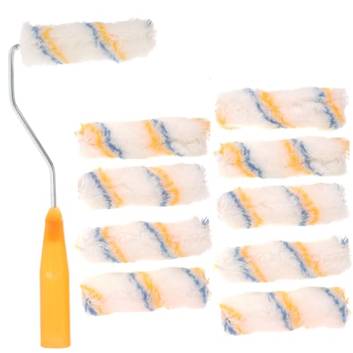 KITANDOVE Farbrolle Zum Wandstreichen Wandmalpinsel Farbrolle Farbrollenrahmen Ersatz-farbrollenrahmen Wandmalwerkzeug von KITANDOVE