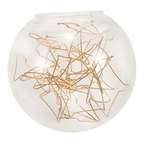 KITANDOVE Glas-Lampenschirm für Kronleuchter Kugel-Lampenschirm gebogener Draht langlebig leicht zu reinigen elegant dekorativ von KITANDOVE