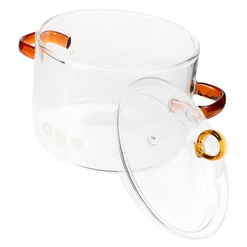 KITANDOVE Glas-dünsttopf Mit Deckel Hochtemperaturbeständiger Kochtopf Aus Borosilikatglas Für Herdarten Leicht Zu Reinigen Und Stilvolles Design Für Leckere Suppen Und Eintöpfe KITANDOVE Glas-dünsttopf Mit Deckel Hochtemperaturbeständiger Kochtopf Aus Borosilikatglas Für Herdarten Leicht Zu Reinigen Und Stilvolles Design Für Leckere Suppen Und Eintöpfe von KITANDOVE